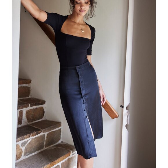 Free People Everly Bodysuit Black - Picture 8 of 16